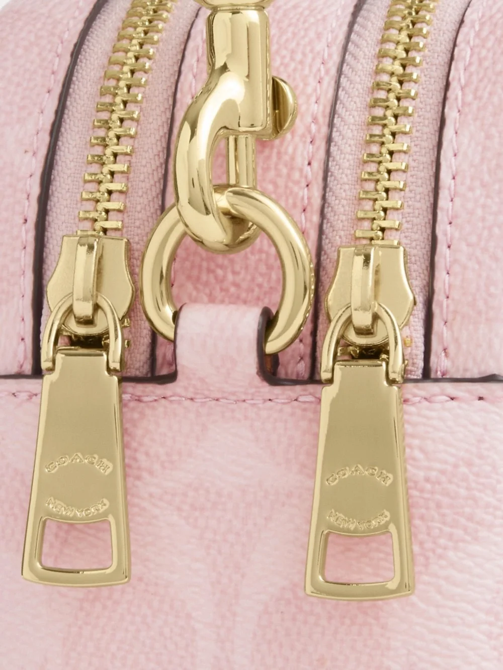 Coach Outlet Mini Carey Crossbody Bag In Signature Canvas With Charms - Picture 3 of 6